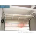 Porte de garage en verre tempéré en aluminium automatique